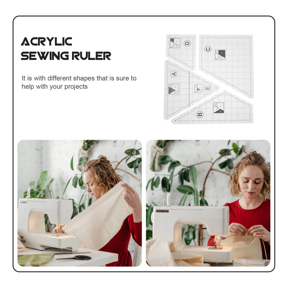 

1 Set of DIY Quilting Templates Transparent Quilting Rulers Sewing Templates