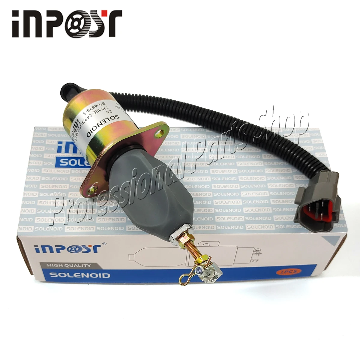 24V 1751ES-24A3UC12B1S SA-4673-S соленоид выключения топлива для экскаватора Hyundai |