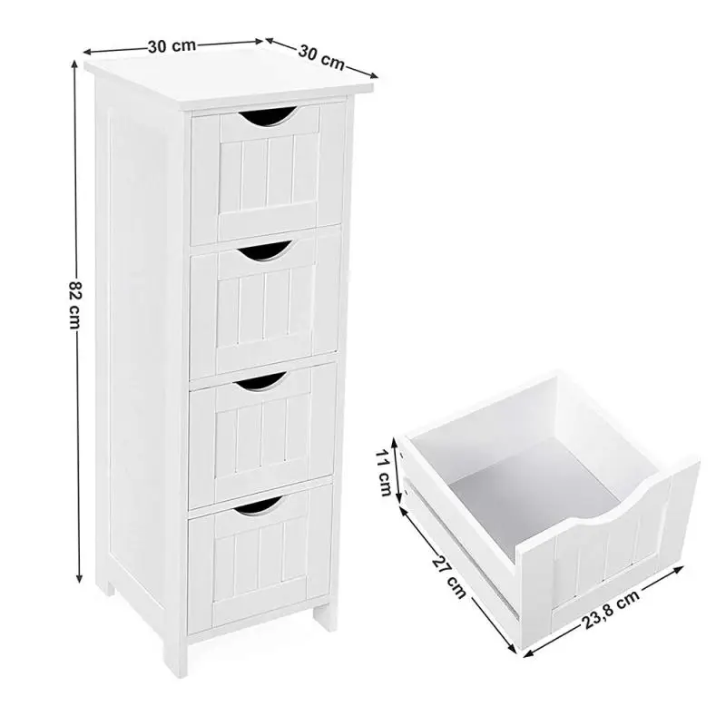 

Bathroom Cabinet Storage Rack Household Bathroom Furniture Cabinet Wooden Cabinet Rack Cosmetic Storage Rack Vertical Drawer Hwc