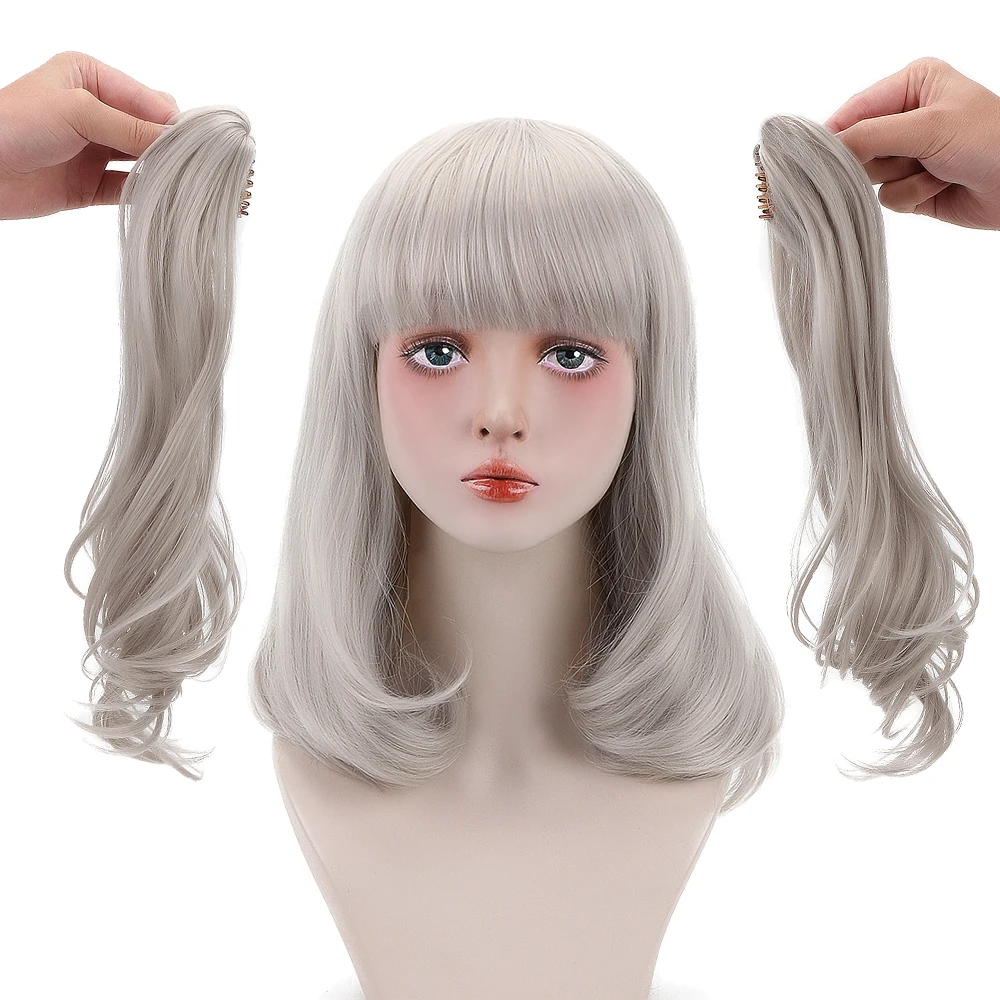 Бесплатная красота 19 дюймов длинные волнистые синтетические волосы ясеня блонд