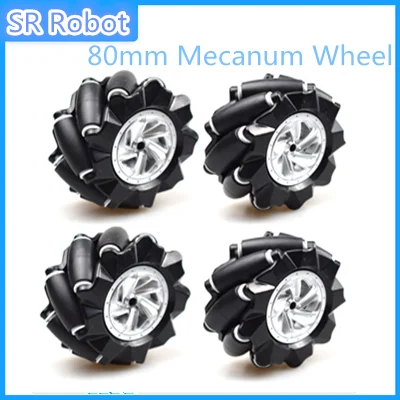 80 мм Mecanum колесо + 4 мм/6 Соединительный комплект двигателя Omni для 2WD/ 4WD умный робот