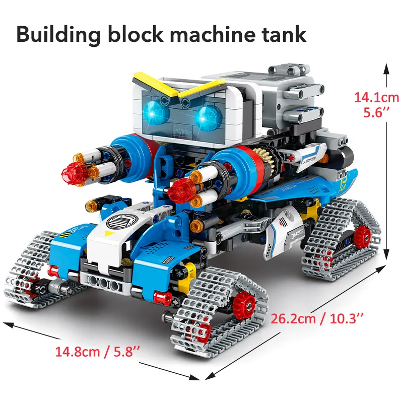 

City high-tech RC Robot Transformation Racing Car Building Blocks Creator Remote Control Robot Weapon Bricks Toys For Children