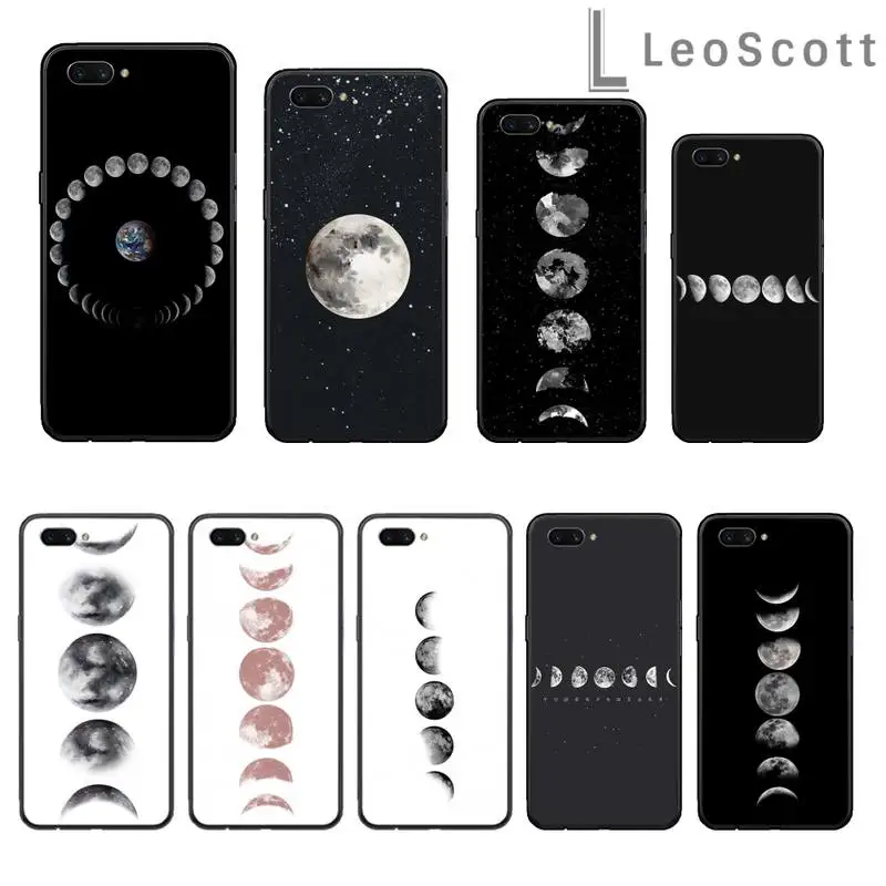 

Moonlight Moon phases Earth universe Phone Case For OPPO R9 R11 R15 R17 RENO Realme S PLUS Normal 2z 3 5 C2 pro
