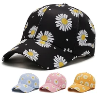 hat korean style womens cotton floral sun proof baseball cap summer women adjustable fashion peaked cap mens hats and caps