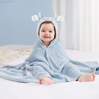 baby bath towel super absorbent poncho newborn cute cartoon embroidered hooded towel beach spa quick drying bathrobe towel