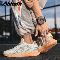 abhoth men running shoes height increasing sports shoes fluorescence fashion sneakers wearable non slip zapatos deportivos 46
