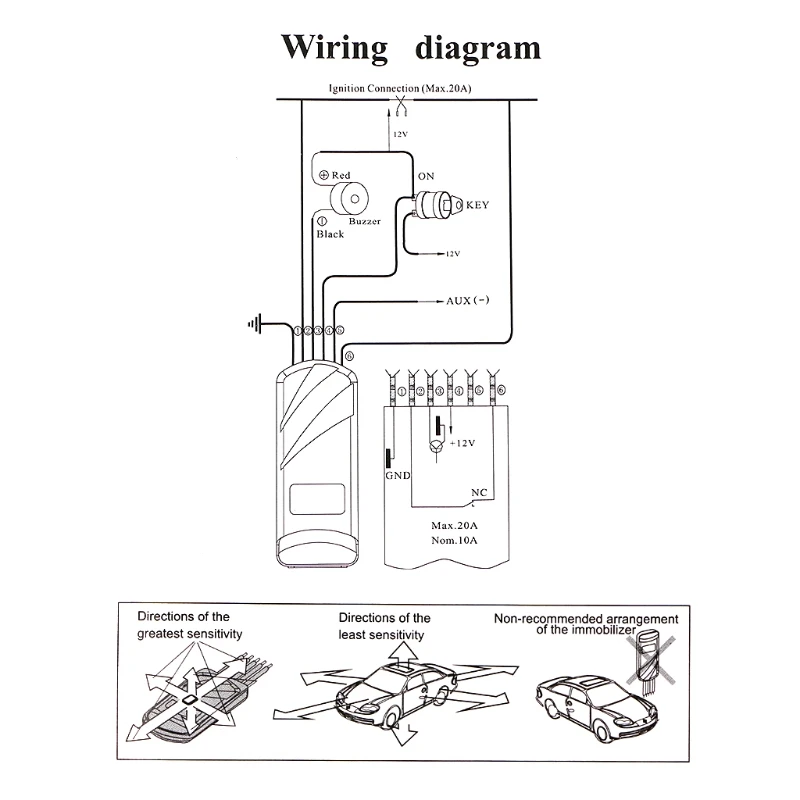 RFID 2 4 ГГц беспроводной автомобильный иммобилайзер блокировка двигателя анти