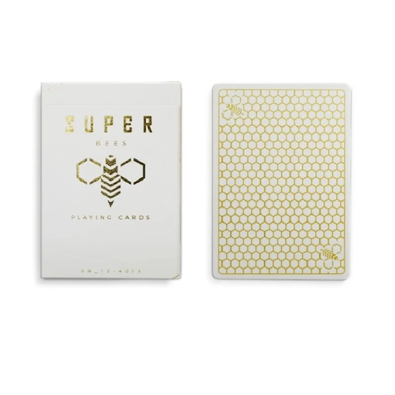 Ellusionist супер пчелы игральные карты белая колода Покер Размер магические Крупным
