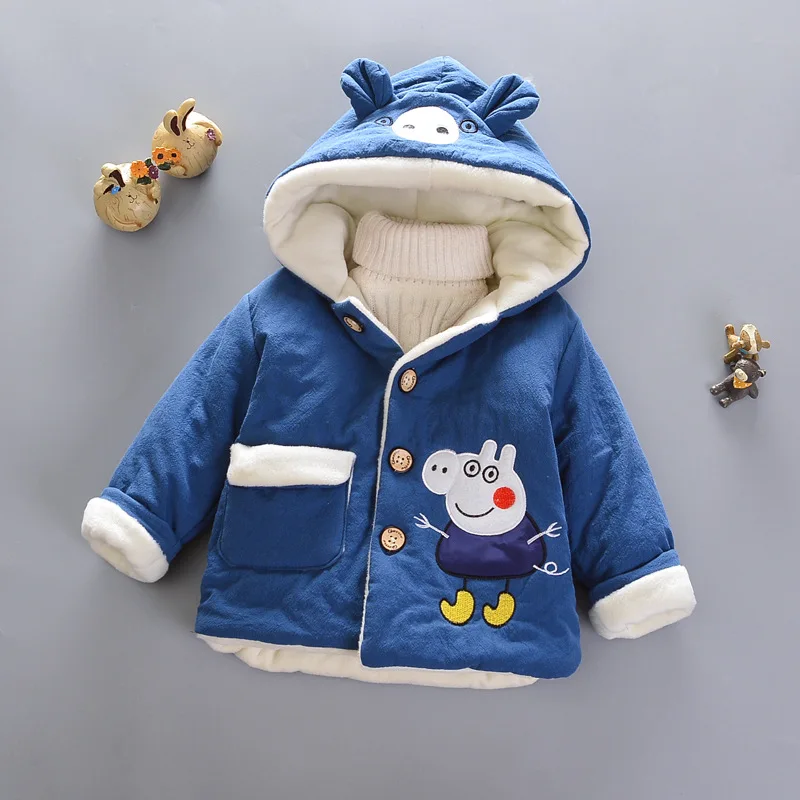 Детское теплое пальто с длинным рукавом на возраст 1 4 года|children winter|boys warm coatwinter