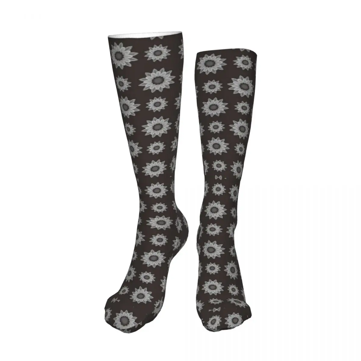 Эластичные носки с цветочным узором и подсолнухами Чулки спортивные Носки