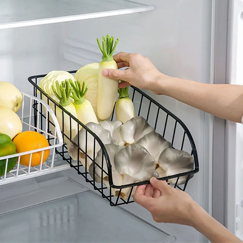 Металлическая проволочная корзина для хранения Baffect кухни холодильника шкафа