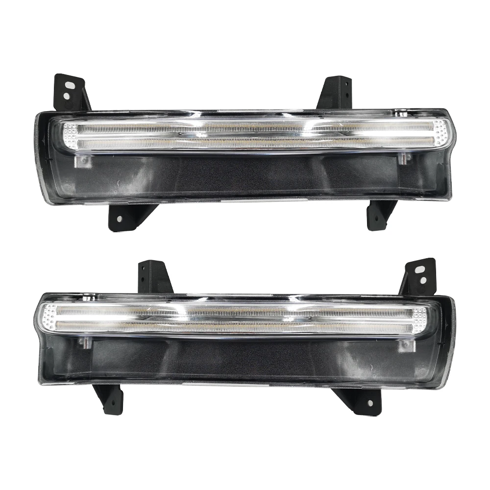 Car Flashing 2PCS LED DRL For Jeep Compass 2017 2018 2019 2020 Daytime running light With yellow turn Signal Light | Автомобили и