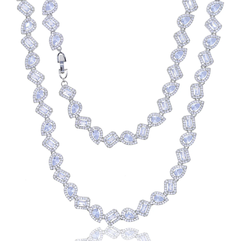 

Ожерелье-чокер женское, в стиле хип-хоп, с фианитами