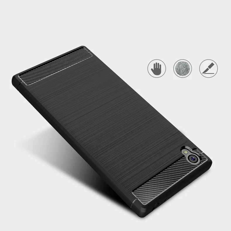 Силиконовый чехол для телефона Soni L1 Sony Xperia L3 L2 XZ2 XZ3 XZ4 G3311 G3312 G3313 из углеродного