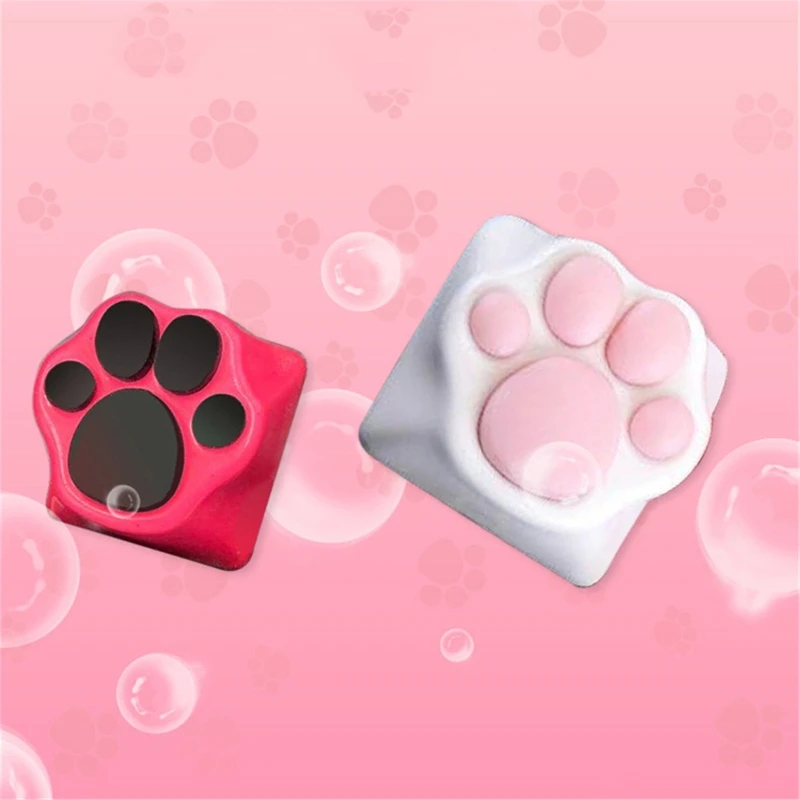 

1Pcs Personality Customized ABS Silicone Kitty Paw Artisan Cat- Paws Pad Keyboard keyCaps for Cherry MX Switches