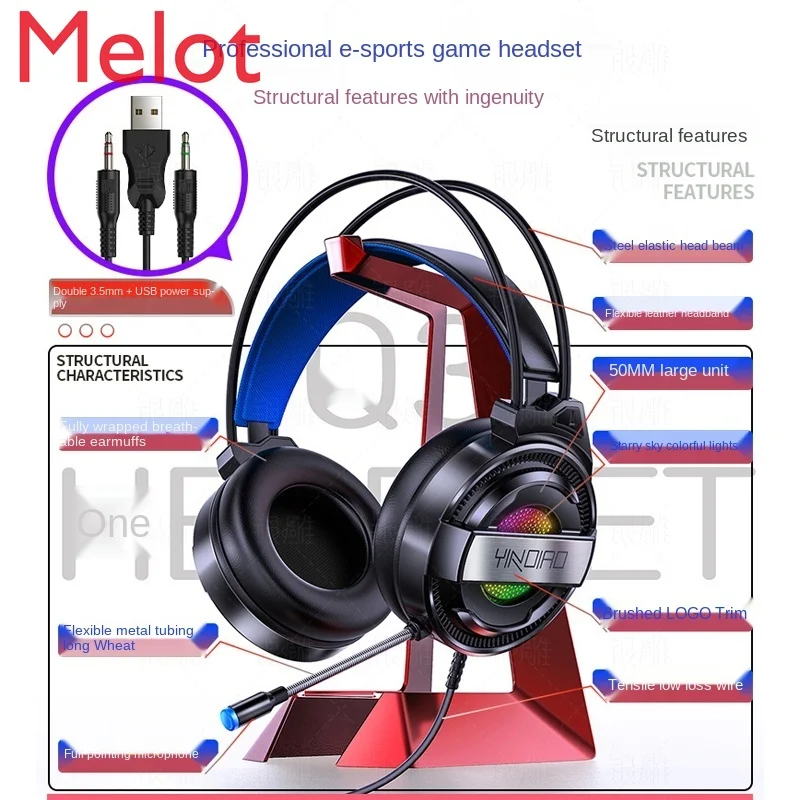 

Mechanical Keyboard Mouse Headset Three-Piece Computer Gaming Keyboard Wired Keyboard Mouse Headset Bundle