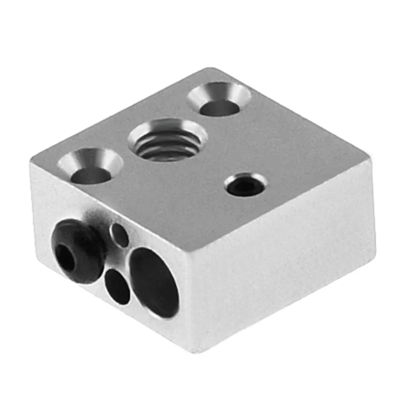 

High Quality CR-10 Heating Heater Block for Microswiss Cr10 Hotend Creality Ender 3 Mk7 / Mk8 / Mk9 J Head Extruder DXAC