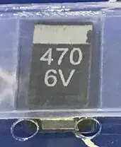 Танталовый конденсатор 10 шт./лот 470 в мкФ 6 D7343 D | Электронные компоненты и