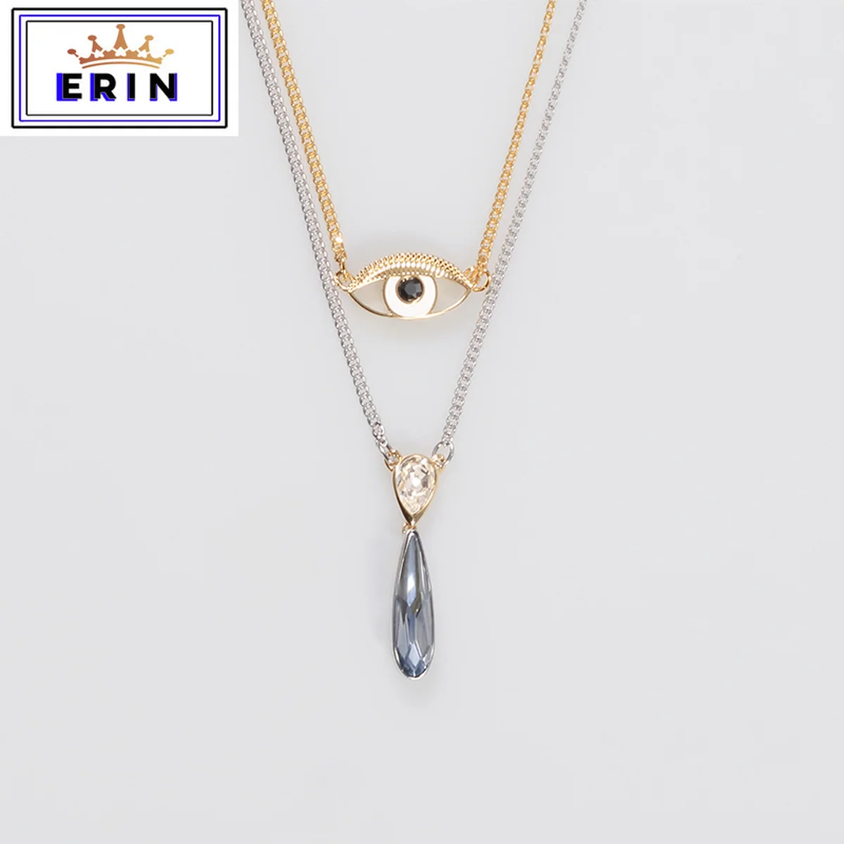 

ERIN High quality SWA original exquisite Austrian Crystal with angel eye lucky Necklace