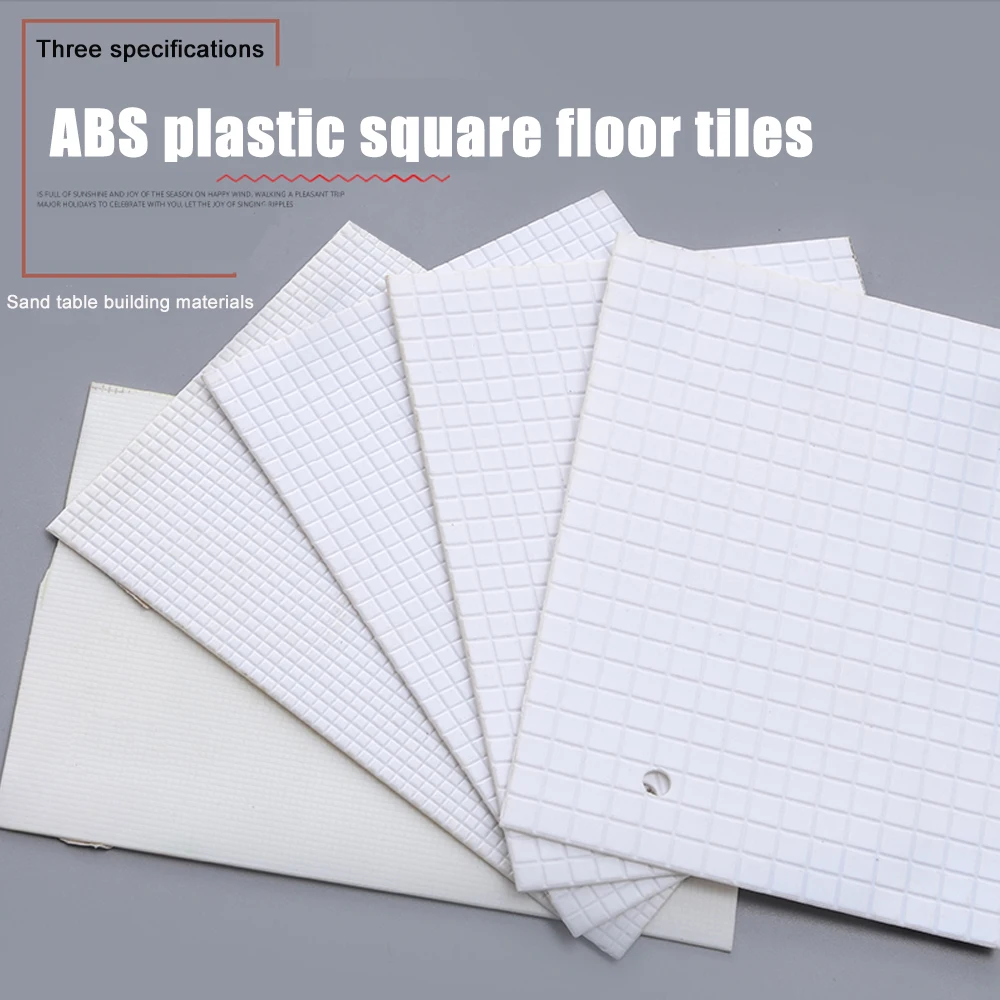 

200x300MM Model Road Board 2/3/4CM Square Floor Tiles ABS Material Manual Simulation Architectural Landscape Model Accessories