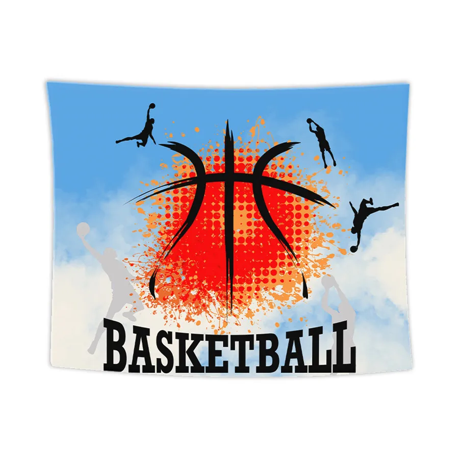 Баскетбольный гобелен настенный пляжный коврик для пикника палатка кемпинга