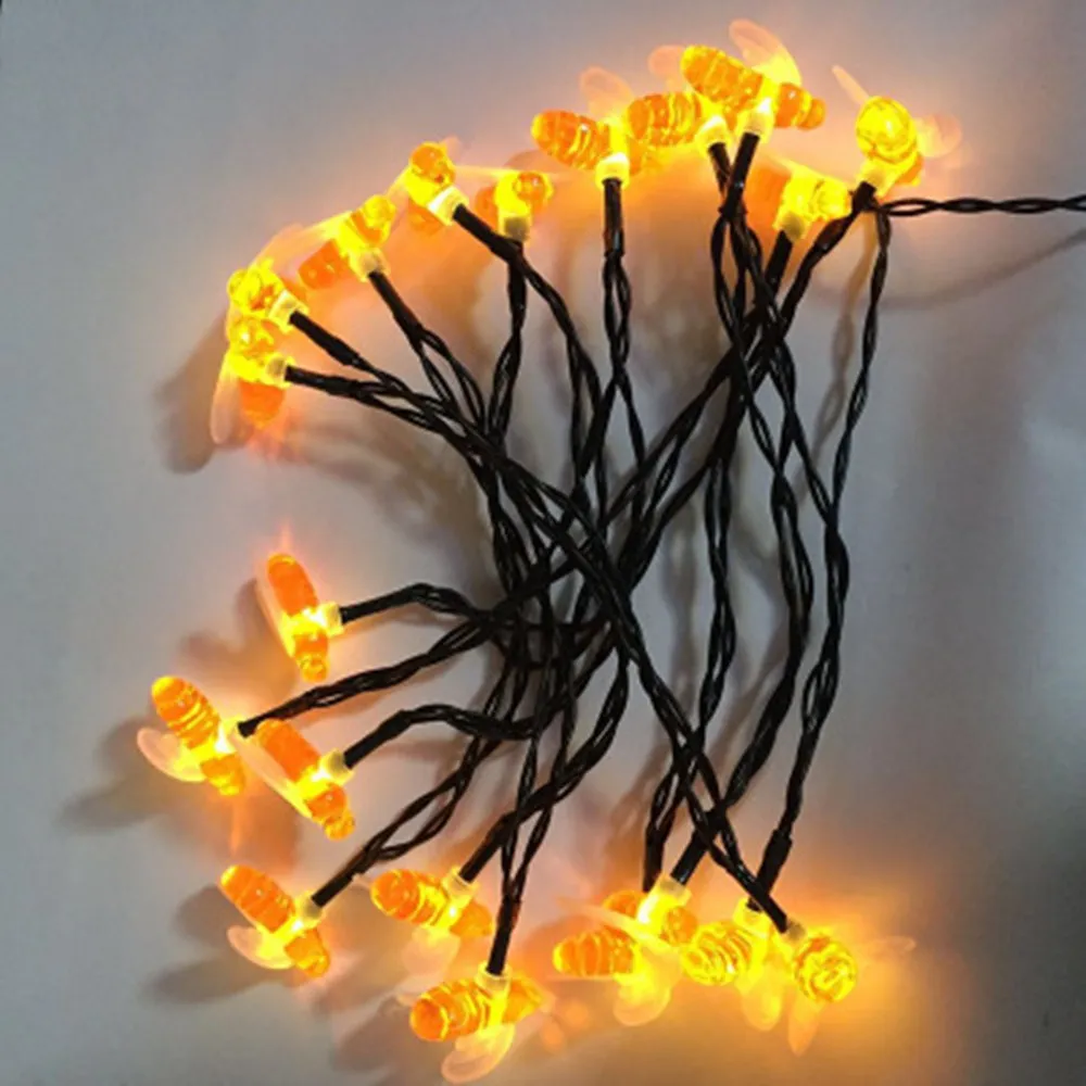Милая Божья коровка гирлянды светодиодные светильник Фея s 10 30leds пчелы ing