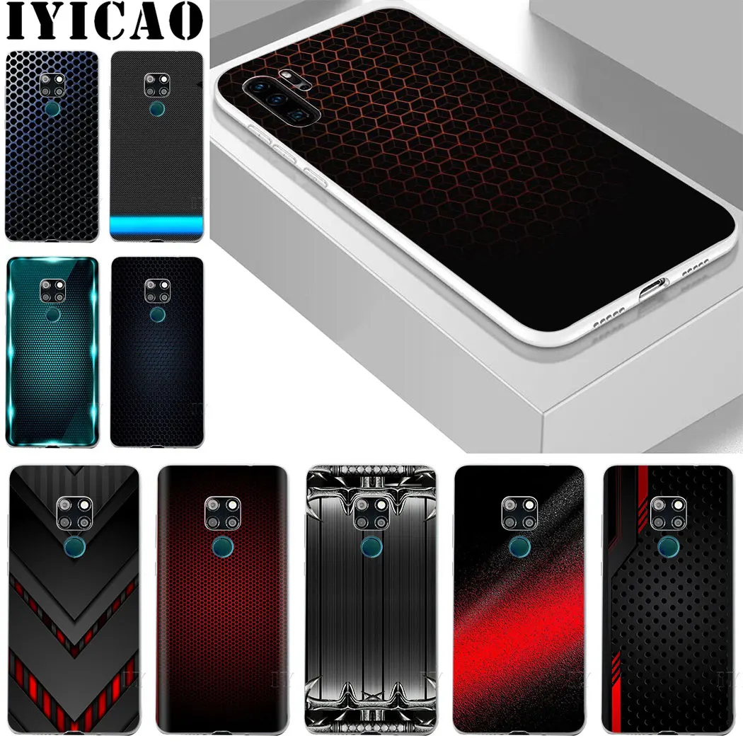 Автомобильный чехол из углеродного волокна с принтом для huawei mate 20 10 30 Lite Pro Y9 2019 Y7 Y6