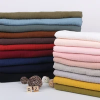 135cm x50cm high quality soft thin double crepe texture cotton fabric make shirt dress underwear pajamas cloth 160gm