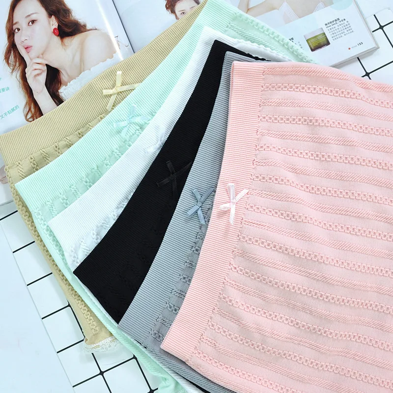 Женское удобное нижнее белье женское с завышенной талией однотонное трусы