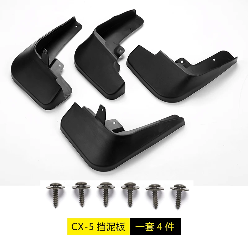 

For Mazda Cx-5 2017 2018 2019 2020 High Quality Soft Plastic Front And Rear Wheel Splash Guards 4pcs/set Car-styling