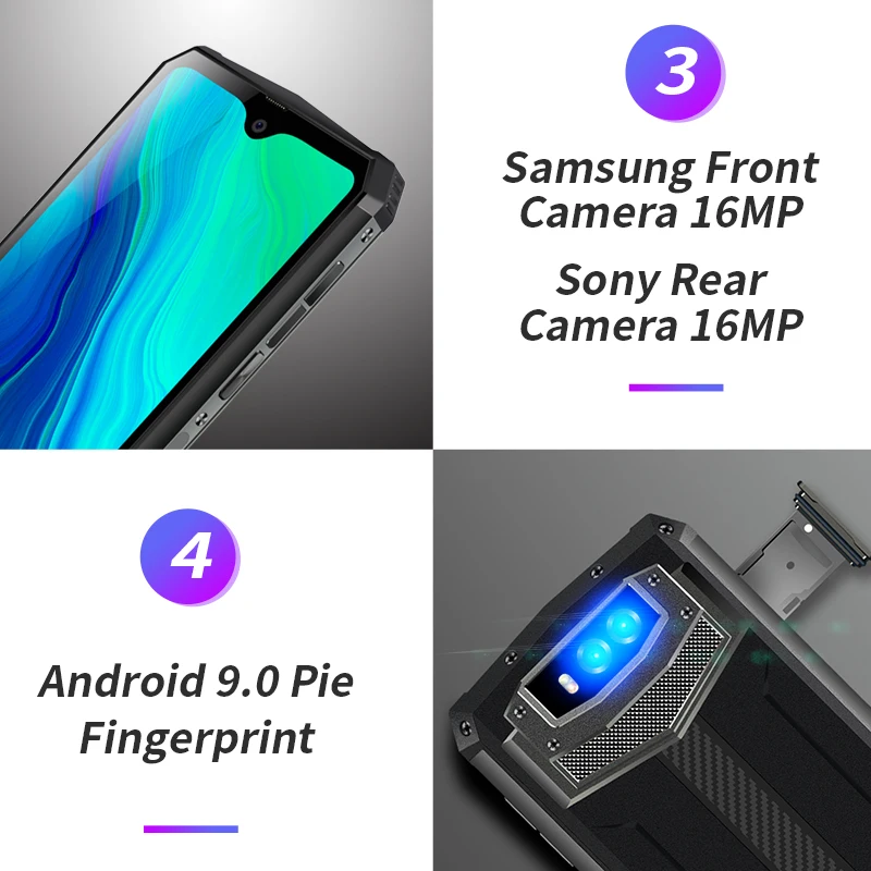 Смартфон Blackview BV9100 защищенный от непогоды 4 Гб + 64 ГБ 13000 мАч 30 Вт быстрая зарядка