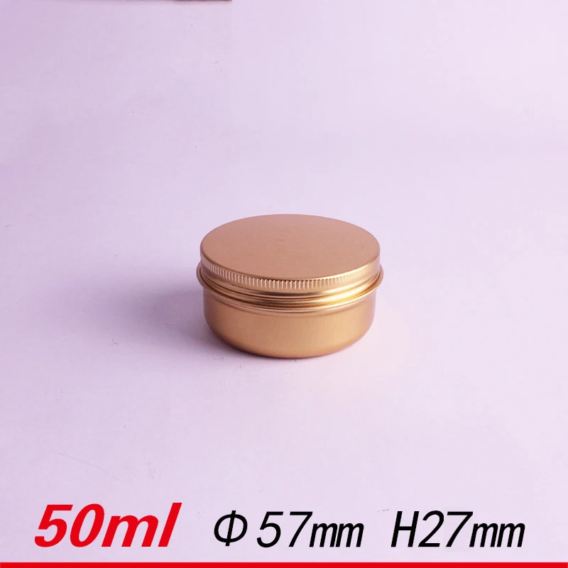 Алюминиевая банка 10/30/50 шт. 30 г 50 60 80 100 150 металлическая для крема золотая