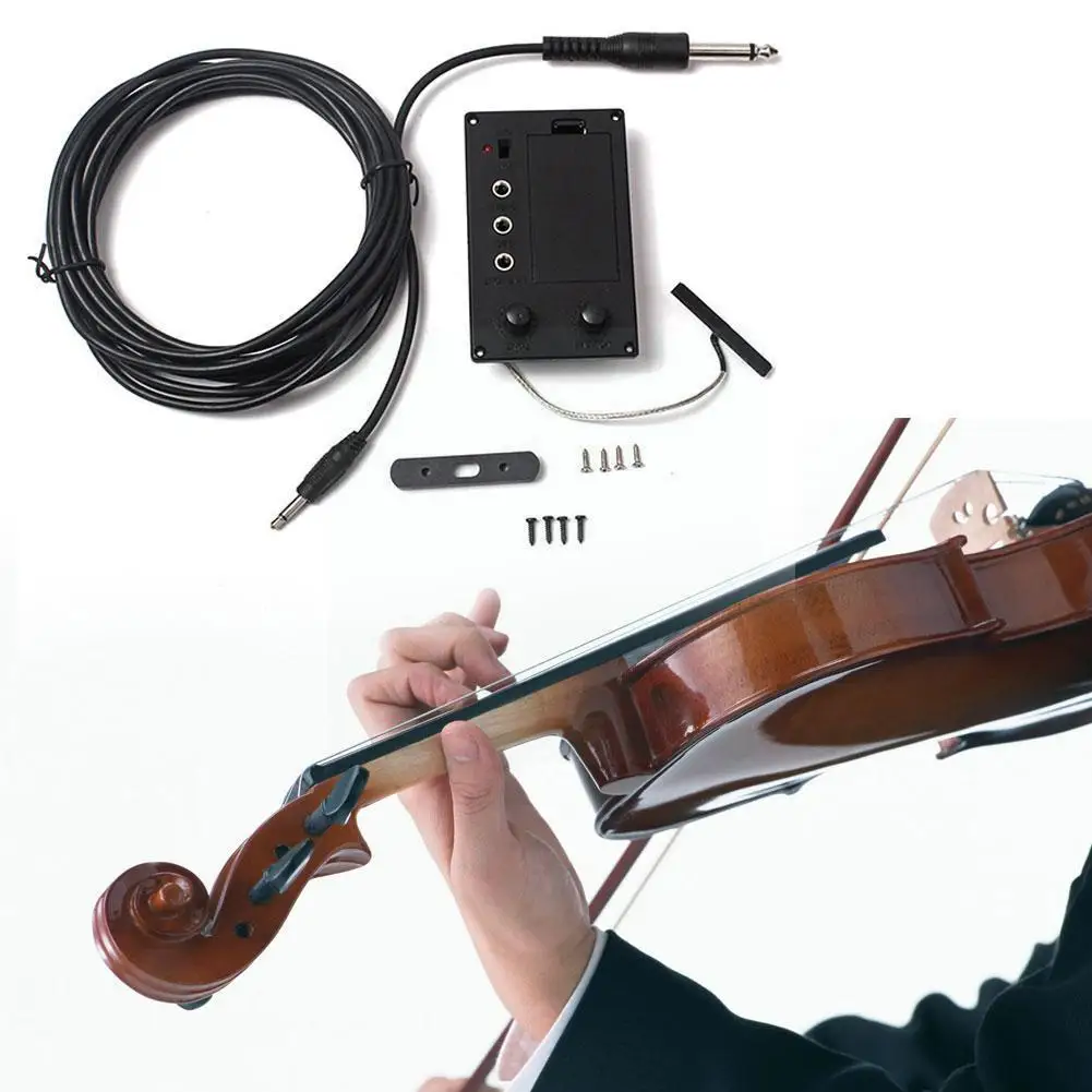 

Электрическая скрипка EQ Preamp датчик захвата, запчасти для скрипки, аксессуары для музыкальных инструментов F1A9