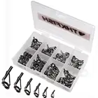 80 шт. 1,8 мм-2,6 мм набор направляющих для рыболовной удочки с верхними кольцами затемняющий черный нержавеющий плот направляющая для удочки Набор для ремонта наконечников