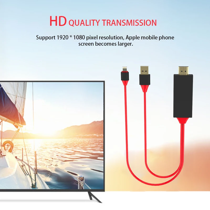 HDMI кабель HD 1080P конвертер адаптер usb-кабель для iPhone iPad MHL Android телефон | Электроника