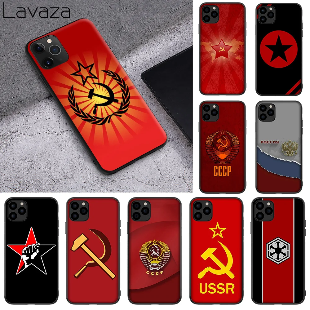WEBBEDEPP мягкий чехол из ТПУ с советским флагом СССР для iPhone 11 Pro XS MAX XR X 8 7 6 6s 5 5s Plus |