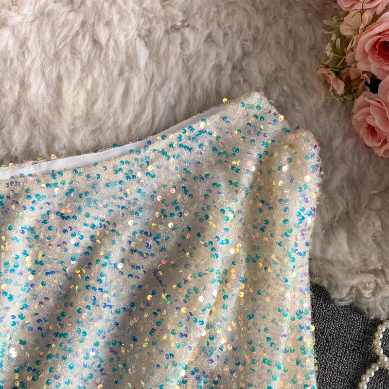 Дизайнерские односторонние приталенные топы с открытыми плечами и пышными