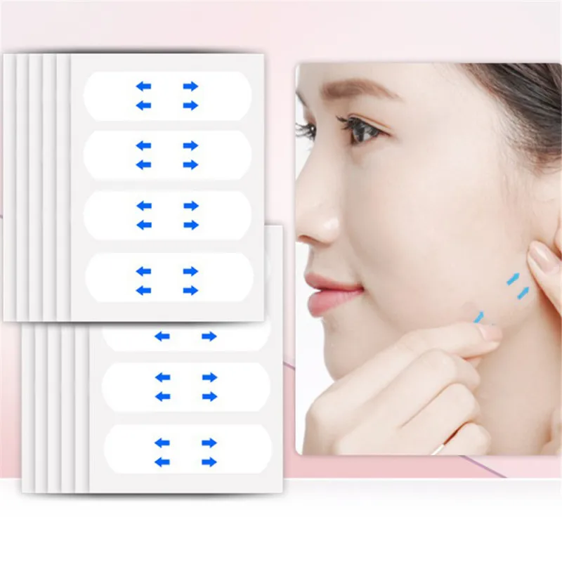 

V Face Makeup Adhesive Tape Yoxier 40Pcs/10Sheets/Pack Waterproof Invisible Breathable Sticker Lift Tighten Chin