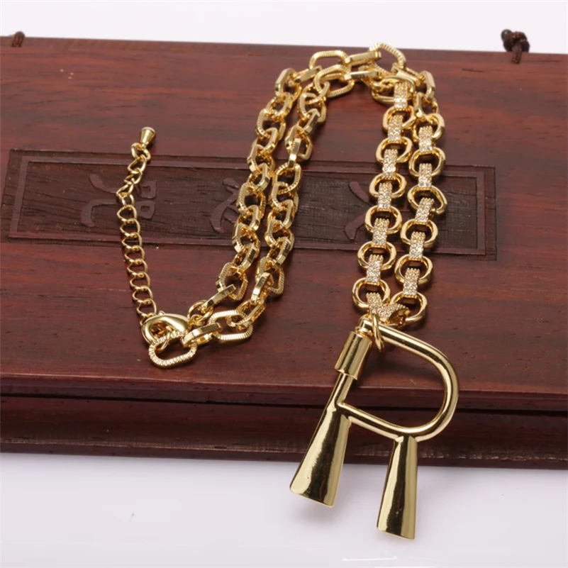 Золотое Оригинальное 26 букв алфавита очаровательное большое толстое массивное