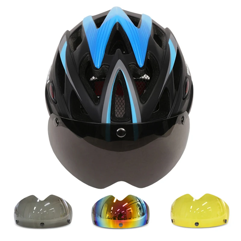 Велосипедный шлем MOON защитные очки для велоспорта (только магнитного шлема