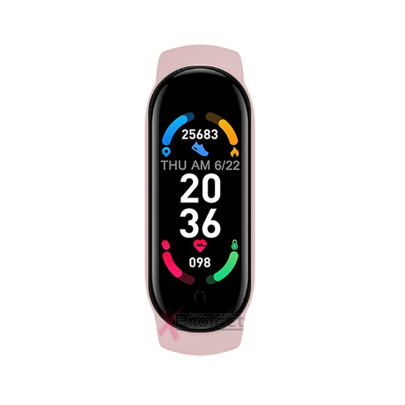 

2021 New M6 Smart Bracelet Watch Fitness Tracker Sport Smartband Blood Pressure Monitor Wristband Men Women Smart Band pk M2 M3