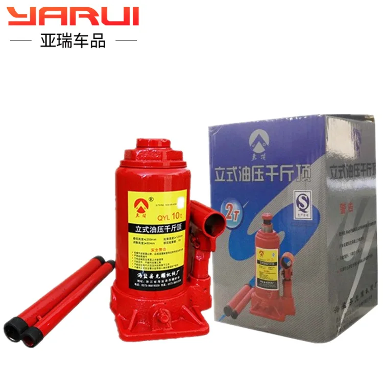 Автомобильный гидравлический вертикальный домкрат с 10T10 тонн ручной вращения