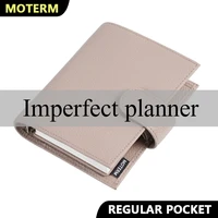 limited imperfect moterm regular pocket rings planner genuine cowhide leather a7 notebook agenda organizer journey sketchbook