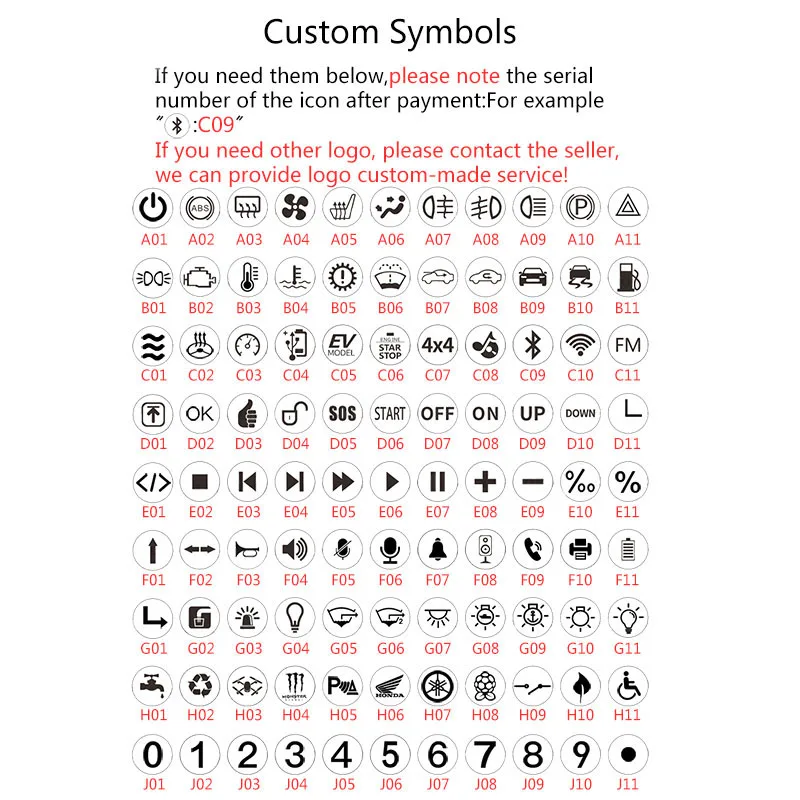 Металлический кнопочный переключатель для автомобиля хромированный черный 16/19/22