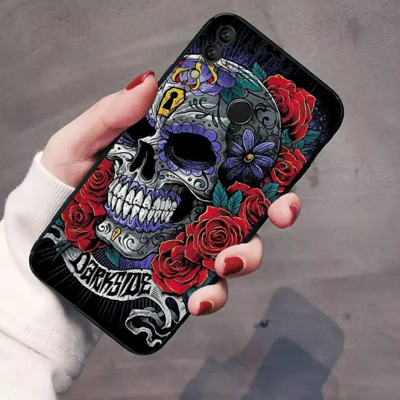 

Grim Reaper Skull Skeleton Luxury Phone Case For Huawei Honor 7C 7A 8X 8A 9 10 10i Lite 20 NOVA 3i 3e