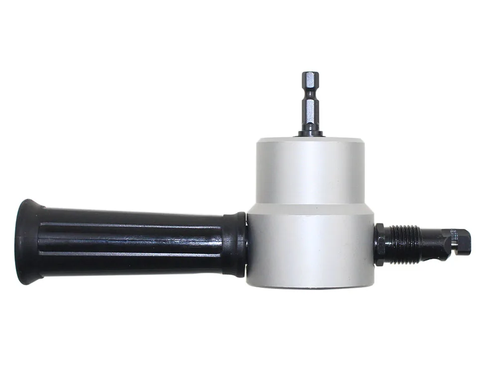 

360 degree Rotary Metal Cutting Double Head Sheet Nibbler Saw Cutter Tool Drill Attachment Free Cutting Tool nibbler sheet metal