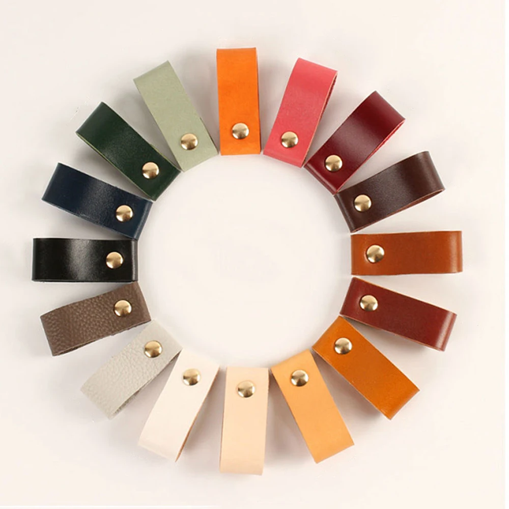 

Single Hole Creative Nordic Wardrobe Cabinet Leather Door Anti-collision Drawer Pulls Furniture Kitchen Accessory Knobs Handles