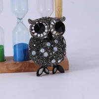 beadsland alloy inlaid rhinestone brooch owl modeling fashionable high end clothing accessories pin woman gift mm 908