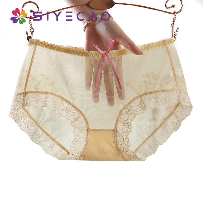 Женские пикантные прозрачные кружевные трусики бесшовные Ультра тонкие женское