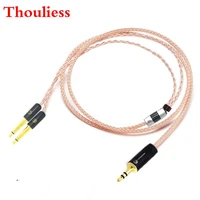 thouliess hifi 2 53 54 4mm balanced single crystal copper headphone upgrade cable for meze 99 classicsfocal elear headphones